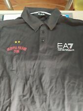 OLIMPIA MILANO BASKET EMPORIO ARMANI EA7 POLO NERA TAGLIA L