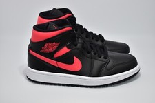 Nike Air Jordan 1 mid donna UK taglia 5 US 7,5 EUR 38,5 nero-bianco rosso sirena.