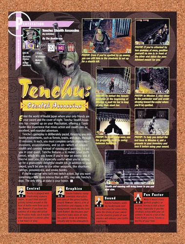 Tenchu stealth assassins - assassins, ps1
