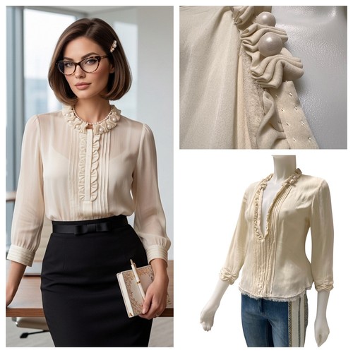Camicetta elie tahari seta - camicetta,