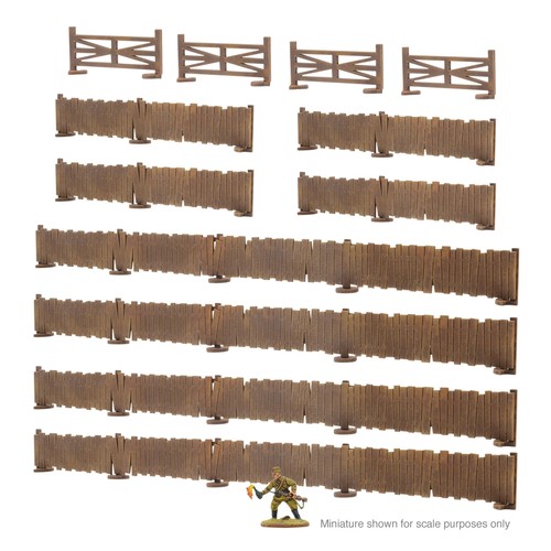 Assorted panelled fences - panelled,