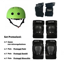 Set protezioni con casco