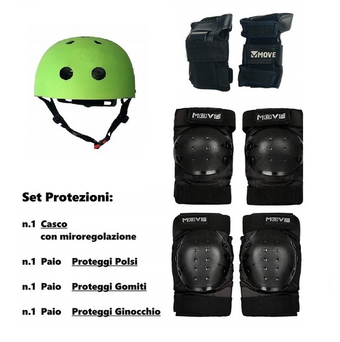 Set protezioni con casco