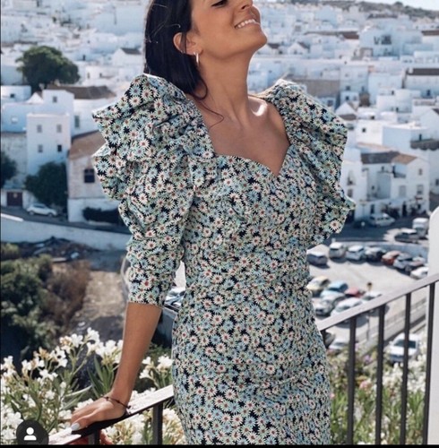 Mini abito zara con volant - zara,