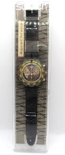 *SWATCH* AQUACHRONO "ONDA NERA" SWISS-WATCH -OROLOGIO POLSO-WORKING-ORIGINAL BOX