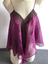 Pinko originale top seta fuxia