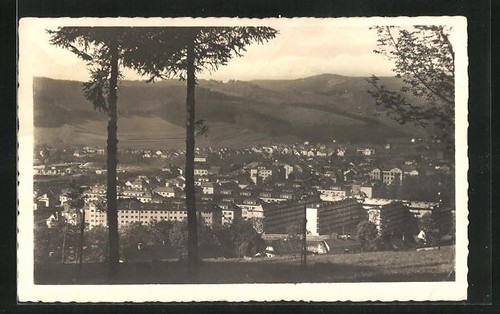 Cartolina vsetin vista - vsetin,, sul