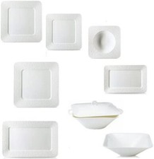 Set Servizio Piatti Tavola 12 persone 41 pezzi Scherzer Gocce di Rugiada Portata