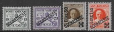 Vaticano Vatican 1931 segnatasse Conciliazione soprastampato 4val nuovi MH *
