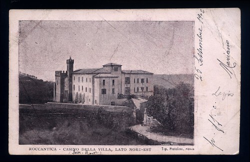 Cartolina roccantica casino - cartolina,