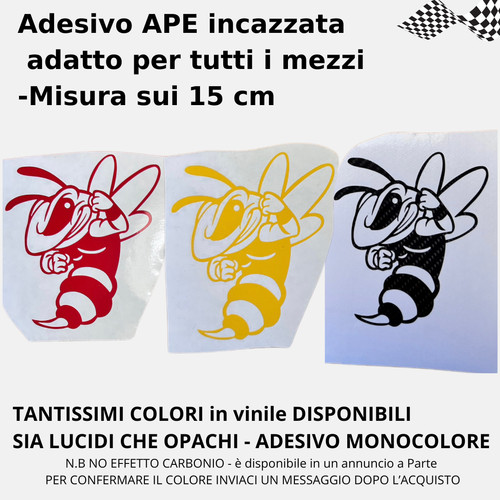 Adesivo ape arrabbiata - adesivo,