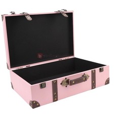 Valigia vintage rosa stile
