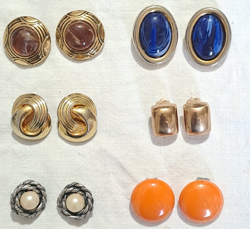 Lotto orecchini vintage clip - orecchini,