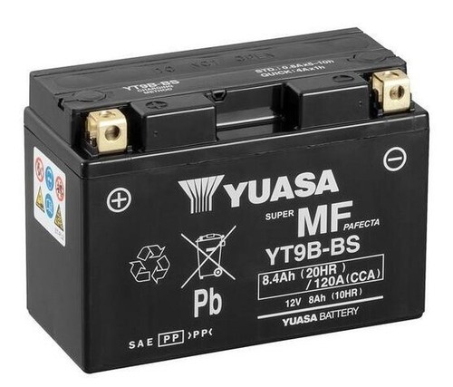 Batteria yuasa yt9b bt9b - batteria, yt9b-bs