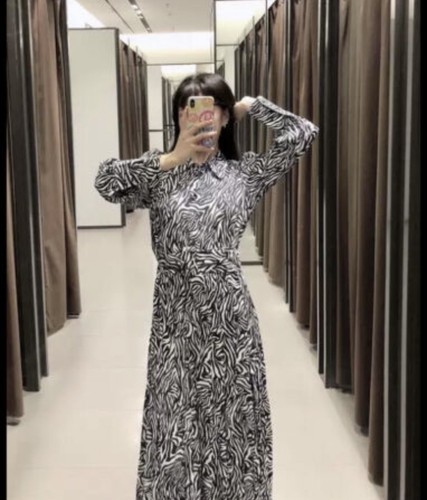 Maxi abito zara zebra stampa - maxi,