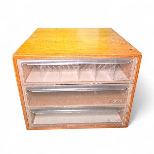 Cassettiera vintage dmc legno - cassettiera,