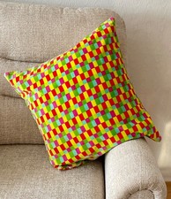 Cuscino grande 22” x 22” Ikea Stockholm Ruta con inserto originale in piuma d’anatra