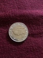 Moneta 2 Euro  Rara Letzebuerg 2008 Errore Conio Lettera F Nella Stella 