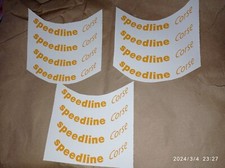 8x Adesivi Speedline Giallo