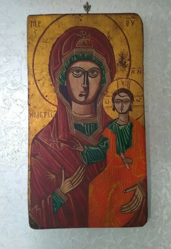 Antica icona madre dio - madre,