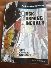 An Introduction to the Rock Forming Minerals 3rd Ed Deer, Howie, Zussman Geology