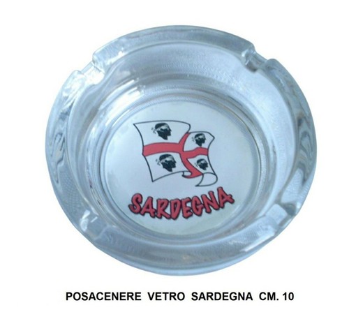Posacenere vetro bandiera - posacenere,