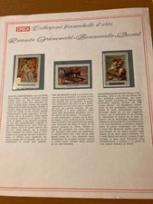 EPOCA - COLLEZIONE FRANCOBOLLI D'ARTE  QUADRI - 5 SCHEDE CON 15 VALORI