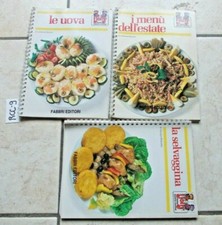 LIBRO RICETTE LE UOVA + LA SELVAGGINA + I MENU' DELL'ESTATE ILLUSTRATI (3 LIBRI)