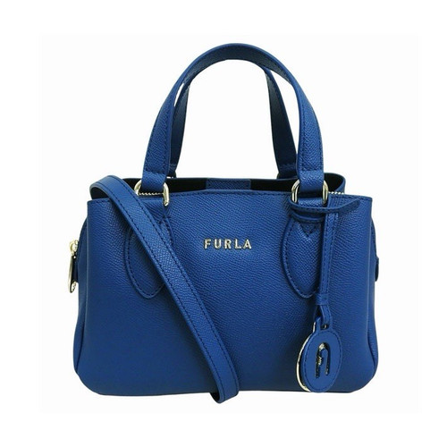 Furla blue small satchel top - furla,