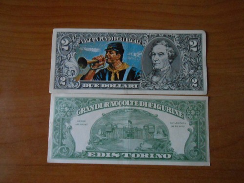 Figurina banconota punti serie - figurina,