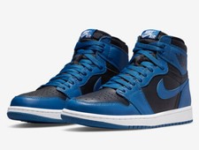 Nike Air Jordan 1 Retro High OG Dark Marina Blue scarpe sneaker 44 45 555088-404