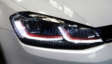 FARI    GOLF 7 ANGEL EYES NERI GTI FIBRA LED DAYLINE CON FRECCE LED DINAMICHE