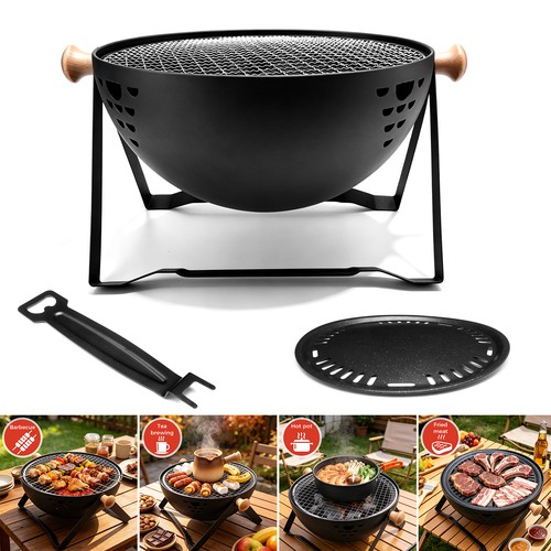 Barbecue pieghevole carbone - pieghevole,