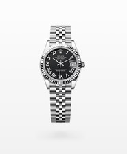 Rolex Datejust 31 2025 quadrante nero romano acciaio inox lunetta scanalata giubileo