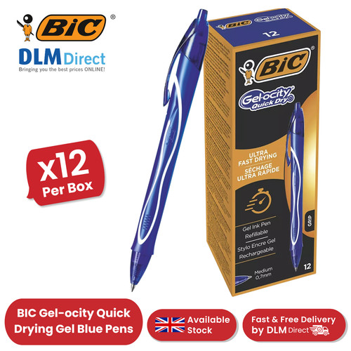 Bic gel ocity - dry, blue