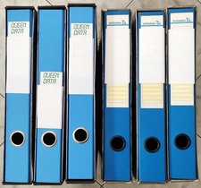 6 Raccoglitori ad anelli per Tabulati 3x42x31.5x5 + 3x40.5x32x5