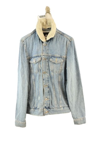 Giacca camionista denim blu