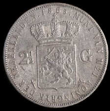 2 1/2 Gulden Nederlanden 1865