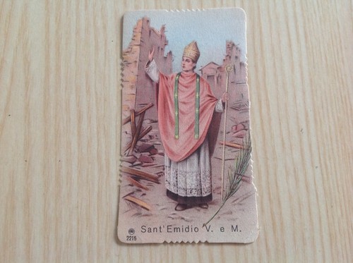 Santino sant emidio fustellato - santino, sant'emidio