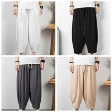 Cotton And Linen Pants Mens