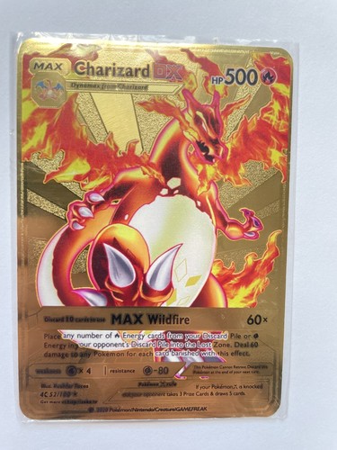 Carta pokemon metallo - metallo, oro