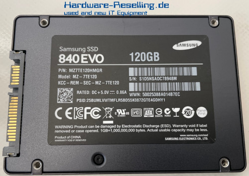 Samsung ssd 840 evo 120gb - samsung,
