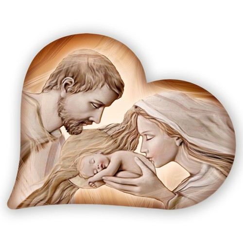 Capezzale sacra famiglia - , in
