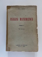 analisi matematica luigi amerio libreria di stefano 1960