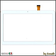VETRO TOUCH SCREEN PER KNMOBILE KN MOBILE Qtab 10 BIANCO