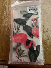cellairis iphone case xr showcase clear floral flamingo