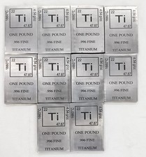 1 Lb 10 Pezzi Barra in Titanio