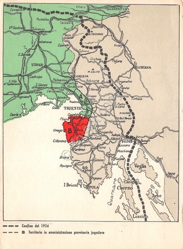 Cartolina italia irredenta - cartolina,