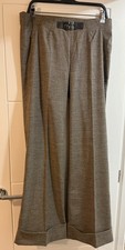 Pantalone dritto donna marrone Sonia Fortuna Flrenze taglia 12 lungo