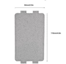 ISOLANTE FORNO MICROONDE MICA SAGOMATA RICAMBIO 116X64 mm -Posta1-